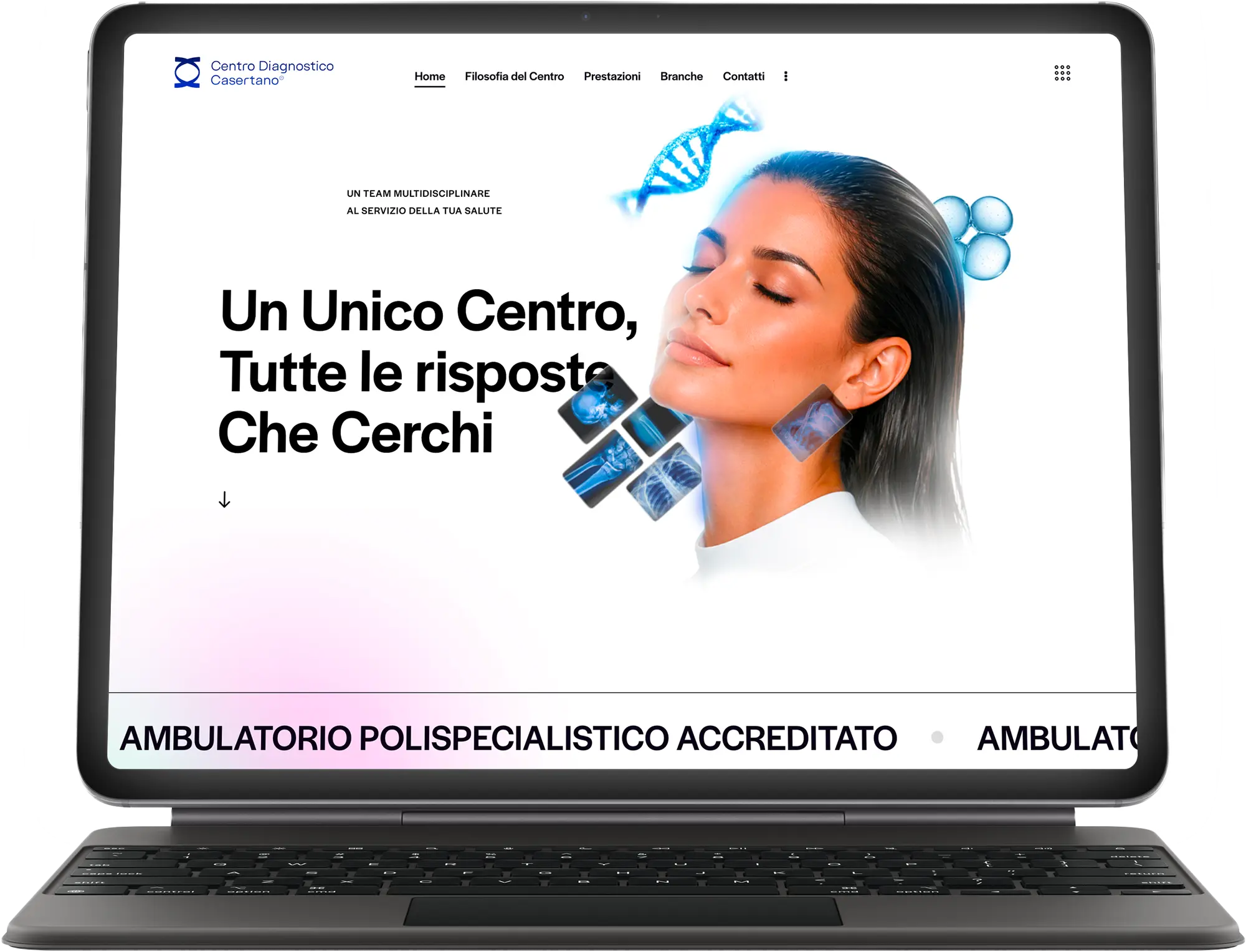 Centro Diagnostico Casertano — progetto UI/UX Leone Ventures